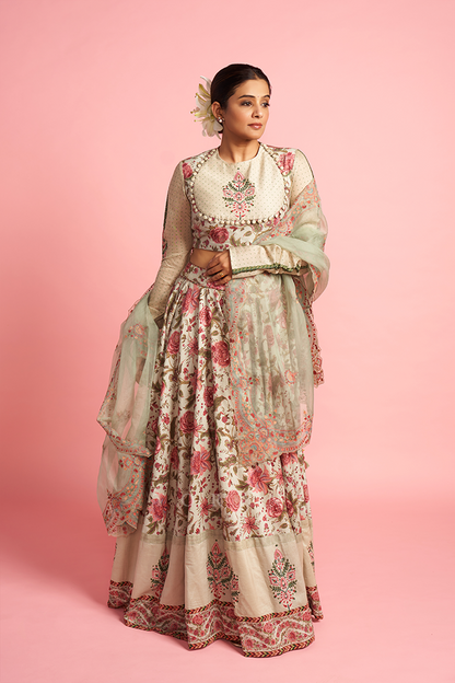 Priya Mani Raj in our Jaituni Bindu Lehenga Set