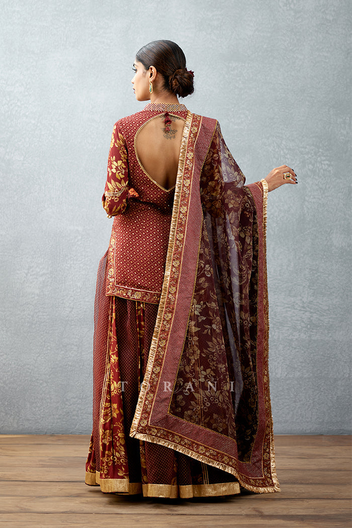 SALE - Gulnar Mehza Sharara Set