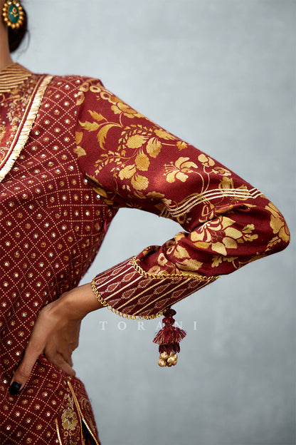 SALE - Gulnar Mehza Sharara Set