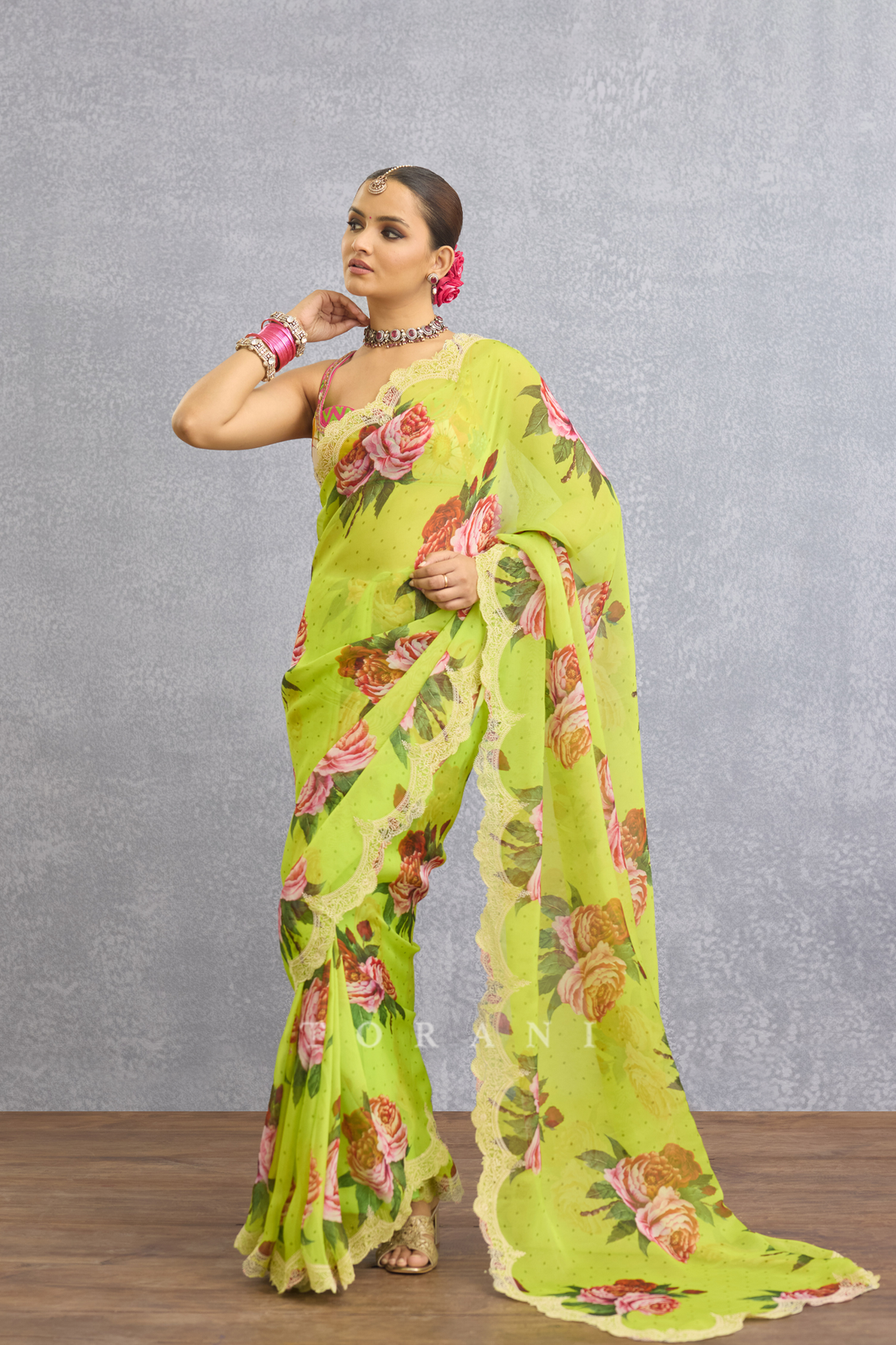 Angoori Rupal Saree
