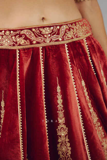 Sindoori Dhwani Lehenga Set