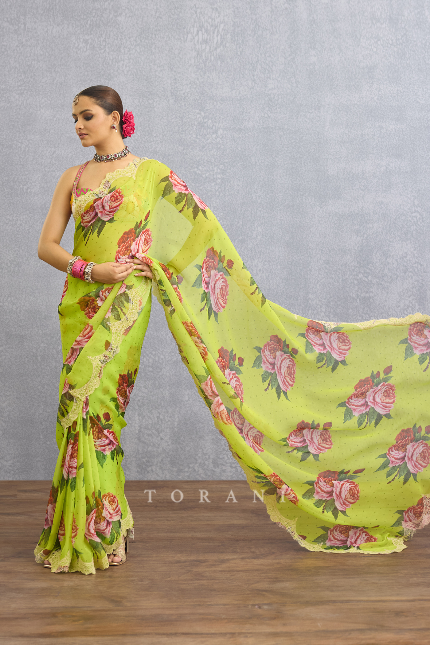 Angoori Rupal Saree