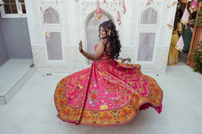 Sara Yousuf in our Dil Ruba Aria Lehenga Set
