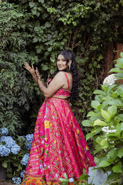 Sara Yousuf in our Dil Ruba Aria Lehenga Set