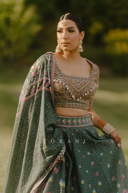 Ramneek Sodhi In Our Custom Sheesham Auroni Gul Saadat Lehenga Set
