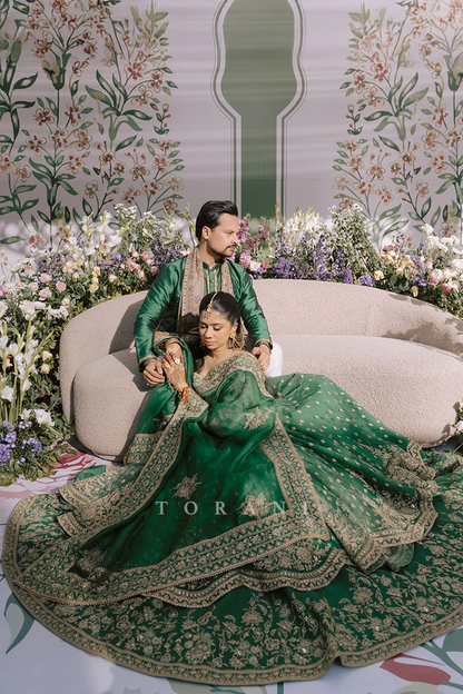 Anubha Singh In Our Custom Mayuri Raazi Anarkali Set