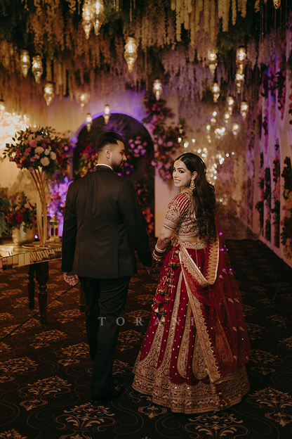 Snehdeep Kangder in our Sindoori Suhani Lehenga Set