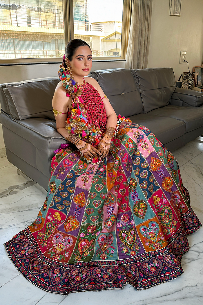 ANKITA AJBANI In Our Custom Dil-Rang Jharonka Lehenga Set