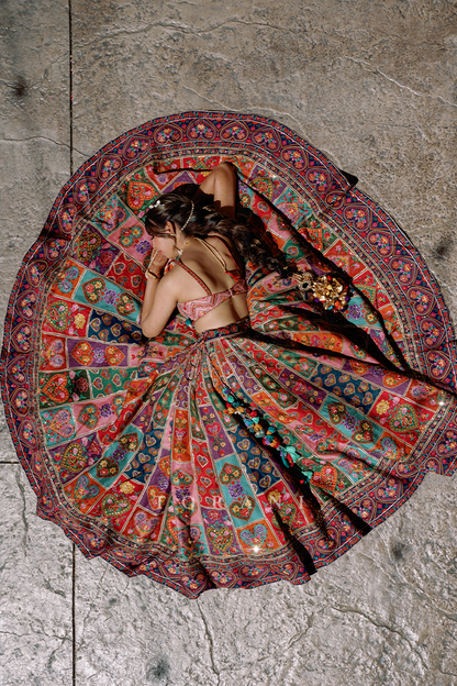Aishwarya Lande in our Custom Dil Rang Nalini Lehenga Set