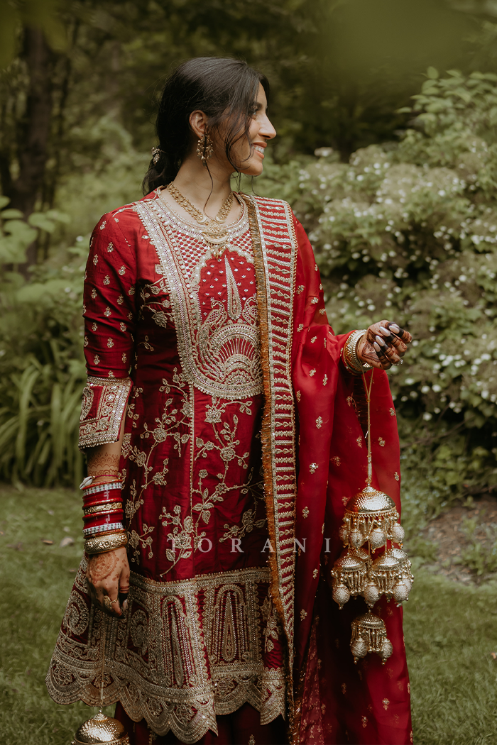 Simran Bhatti In Our Sindoori Meera Sharara Set