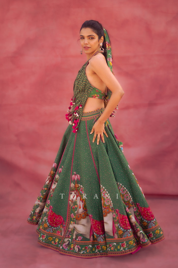 Shriya Pilgaonkar In Our Panna Ashwamedha Lehenga Set