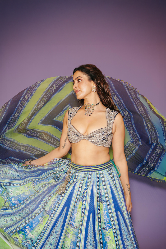 Sanya Malhotra in Our Custom Varnaabha Ranjini Lehenga Set