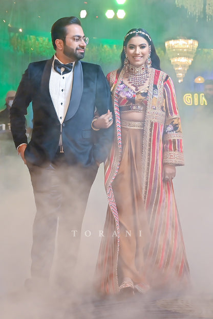 Dikshita Rishabh Arora in our Aftaabi Adilah Cape Set