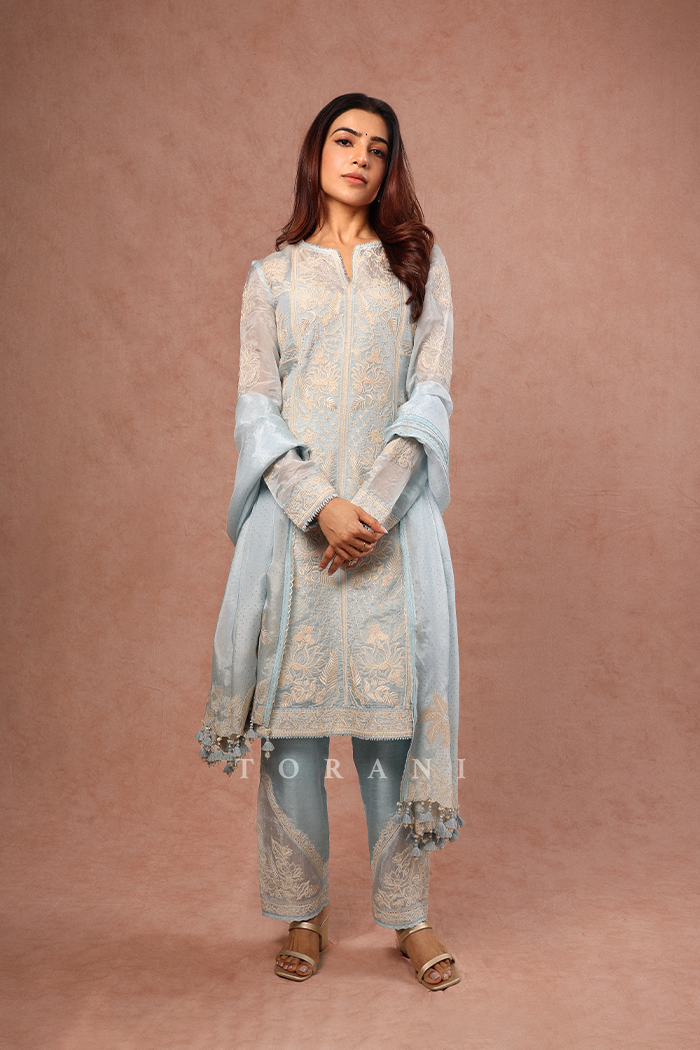 Samantha Ruth Prabhu in our Pushkar Samrina Kurta Set