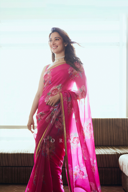 Tamannaah Bhatia In Our Rani Harini Saree Set