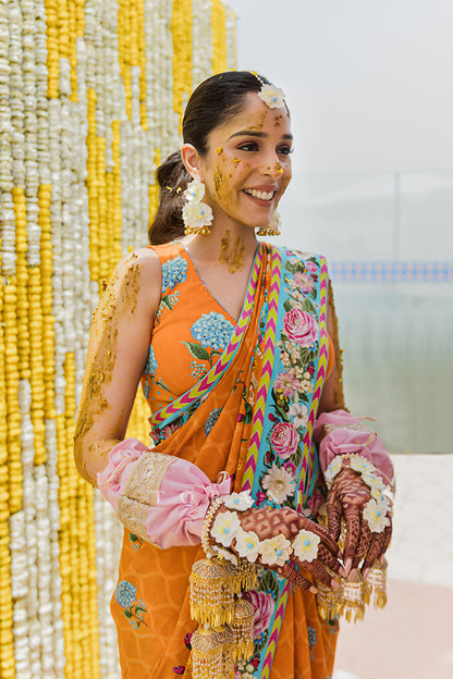 Snigdha Bhasin in our Santree Variyam Eshani Saree Set