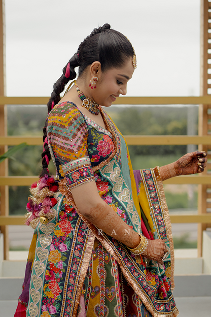 Esha Mahendra Kumar Jain in our Dil Rangrez Jiya Lehenga Set