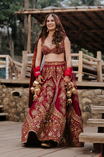 Vidhi Bhatia in our Shamse Humaira Lehenga Set