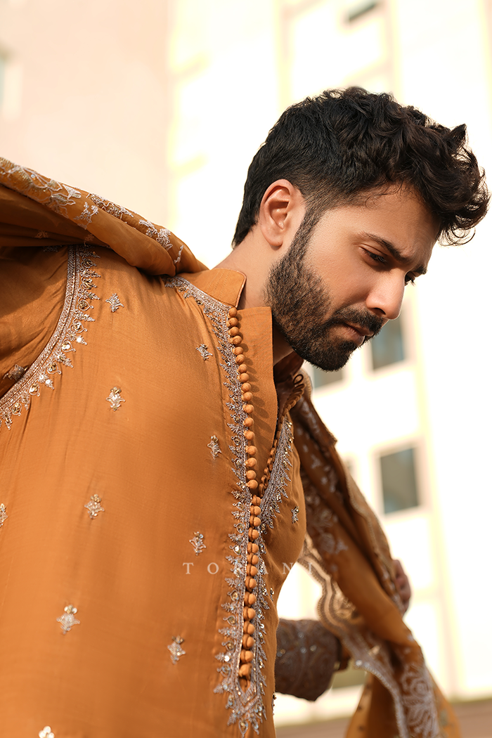 Varun Dhawan in our Mehre Arham Zara Kurta Set