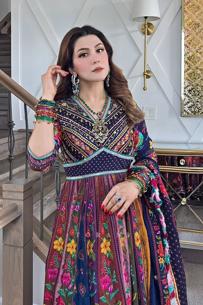 Nayab sikander in our Dil Rang Zareen Anarkali Set