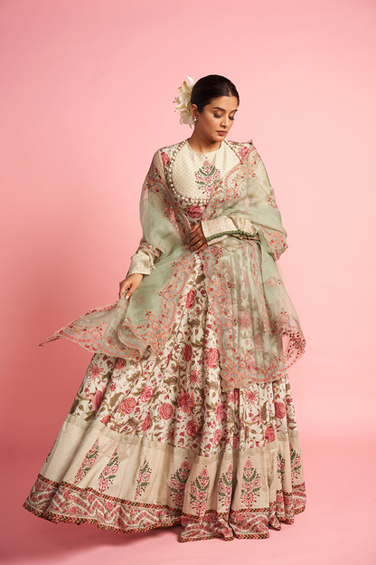 Priya Mani Raj in our Jaituni Bindu Lehenga Set