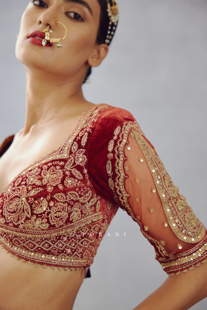 Sindoori Dhwani Blouse