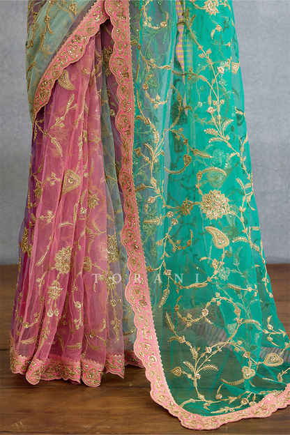 Sagar Poshaki Angia Saree