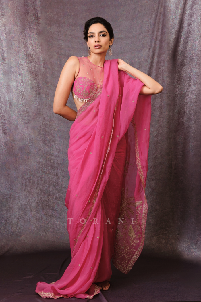 Sobhita Dhulipala in Our Rani Damini Saree Set