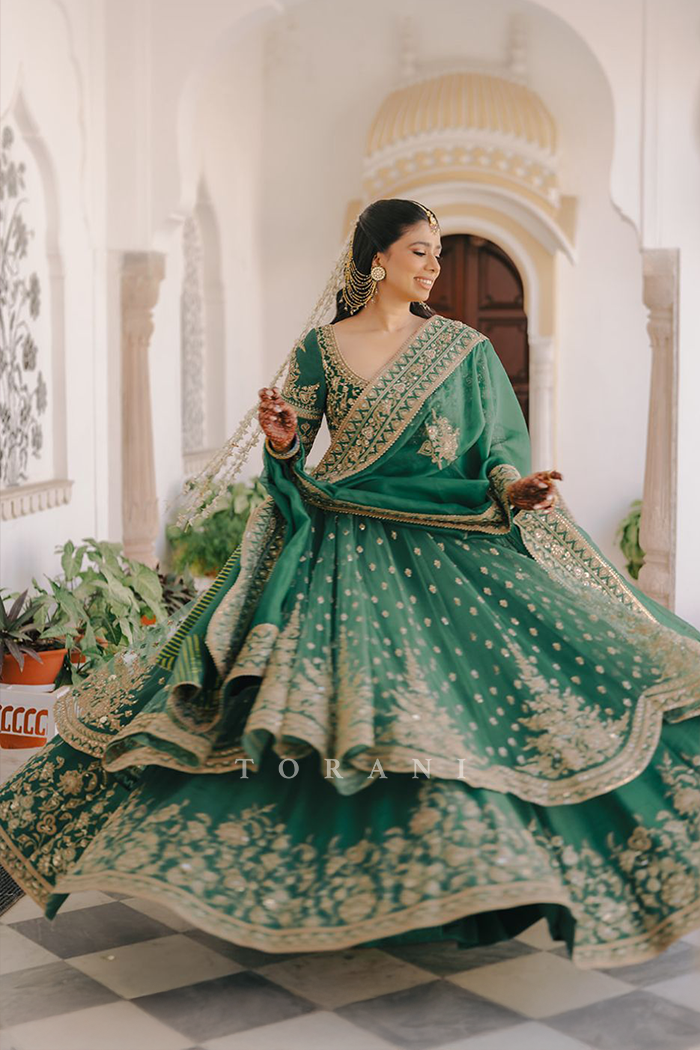 Anubha Singh In Our Custom Mayuri Raazi Anarkali Set