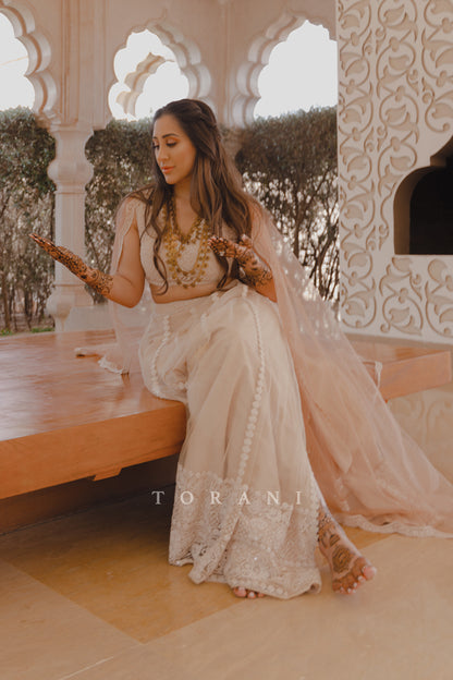 Janki Patel in our Custom Advaita Mrinal Lehenga Set