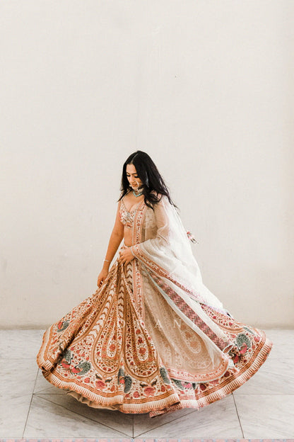 Mansi Mehta in our Kasturi Oorjita Lehenga Set