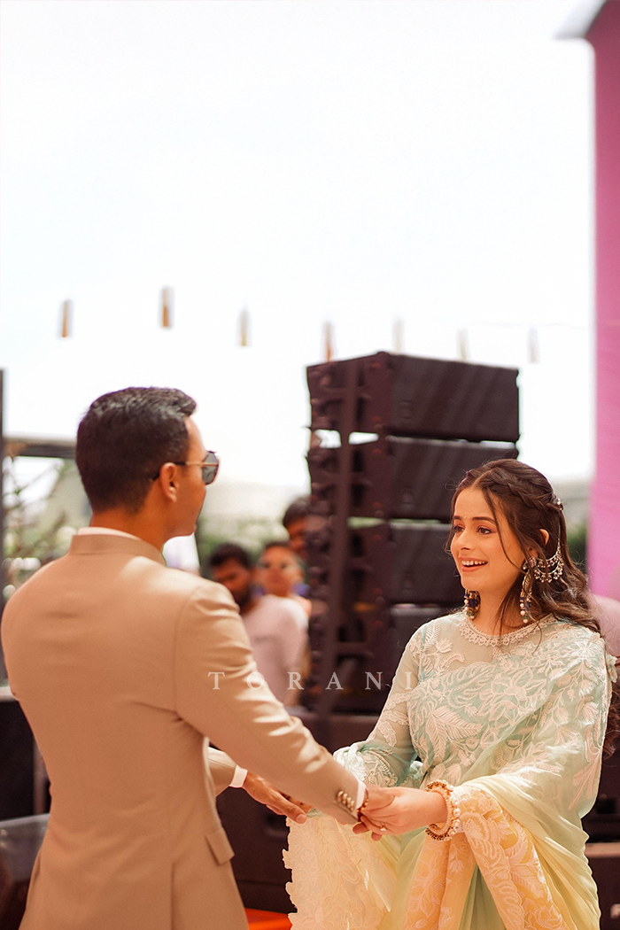 Amanat Bansal in our Kasmai Pushkar Advika Saree Set