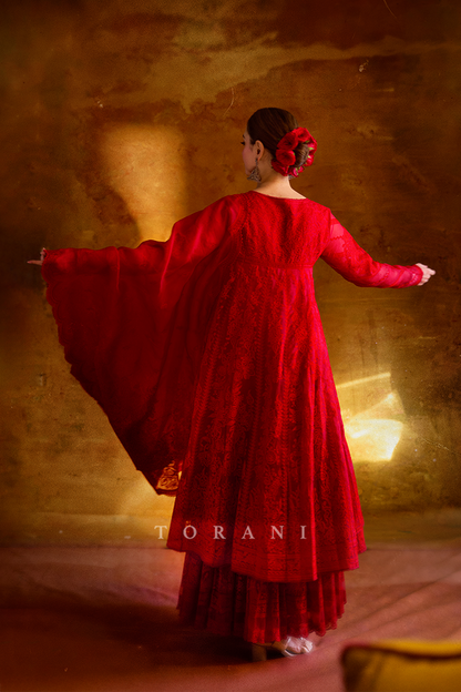 Tamannaah Bhatia in our Dil Surkh Kiran Anarkali Set