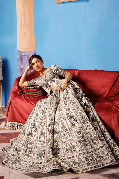 Bhumi Pednekar in our Kalamkari Anushtha Lehenga Set