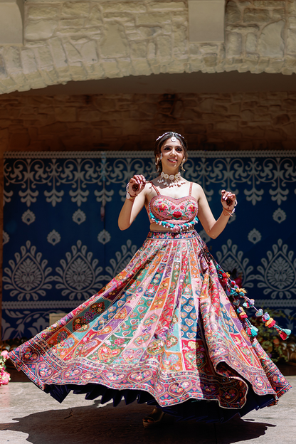 Aishwarya Lande in our Custom Dil Rang Nalini Lehenga Set
