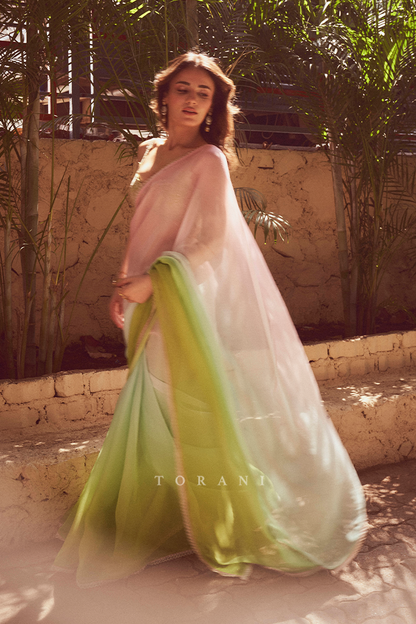 Radhika Madan in our Prakriti Mishka Ziya Saree Set