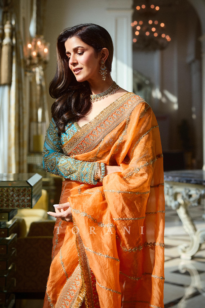 Nimrat Kaur In Our Pukhraj Ramani Saree Set