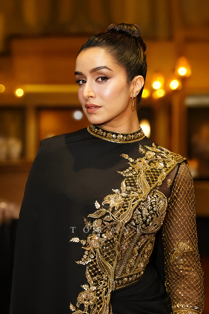 Shraddha Kapoor in our Siyaahi Aadhira Corset Set