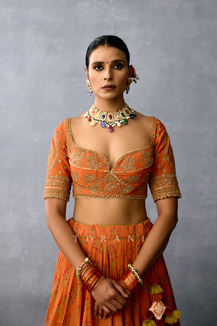Gerua Janma Lehenga Set