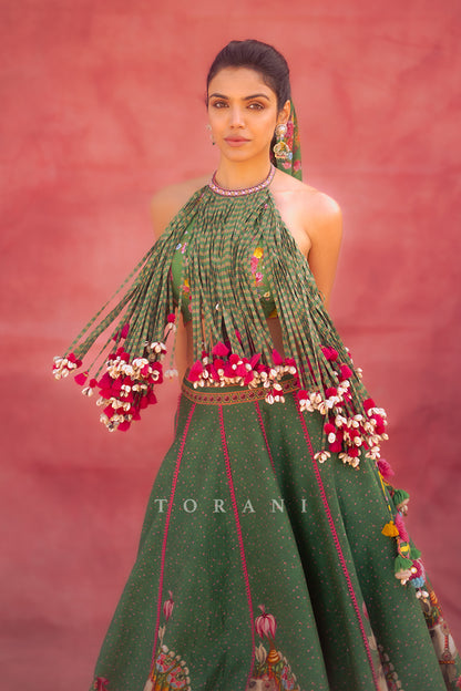 Shriya Pilgaonkar In Our Panna Ashwamedha Lehenga Set