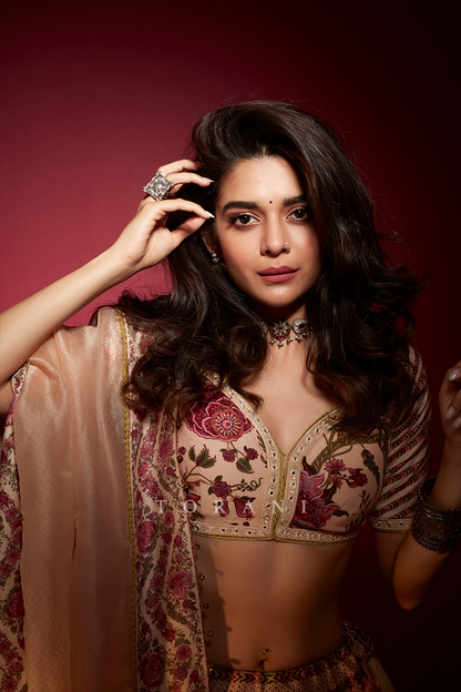 Mithila Palkar in our Kasturi Waheeda Lehenga Set