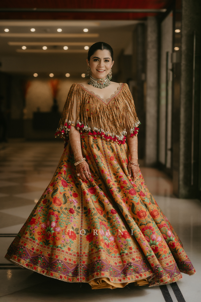 Aakrati and Vaibhav in our Dil Seher Bhavi Lehenga Set &amp; Dil Surkh Mamun Kurta Set