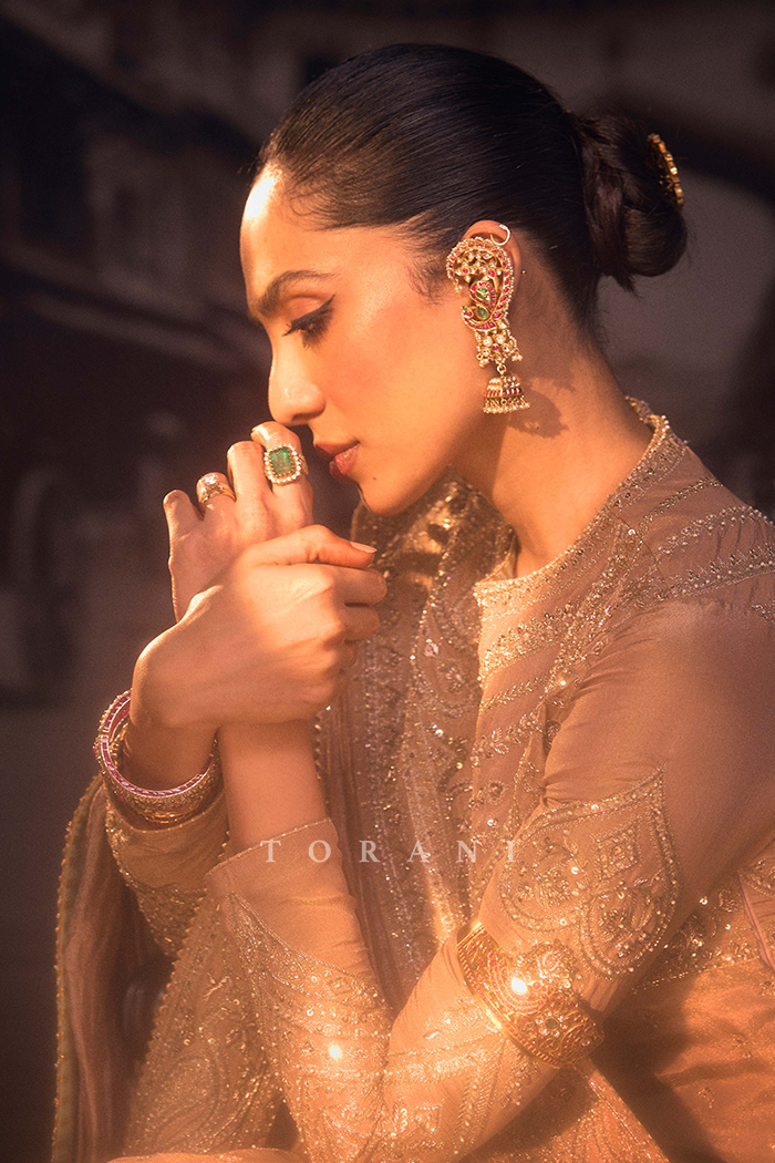 Sobhita Dhulipala in our Talai Jahaanaara Khada Dupatta &amp; Kurta Set