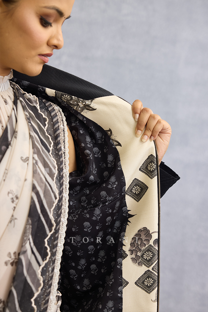 Kalamkari Darshit Bomber Jacket