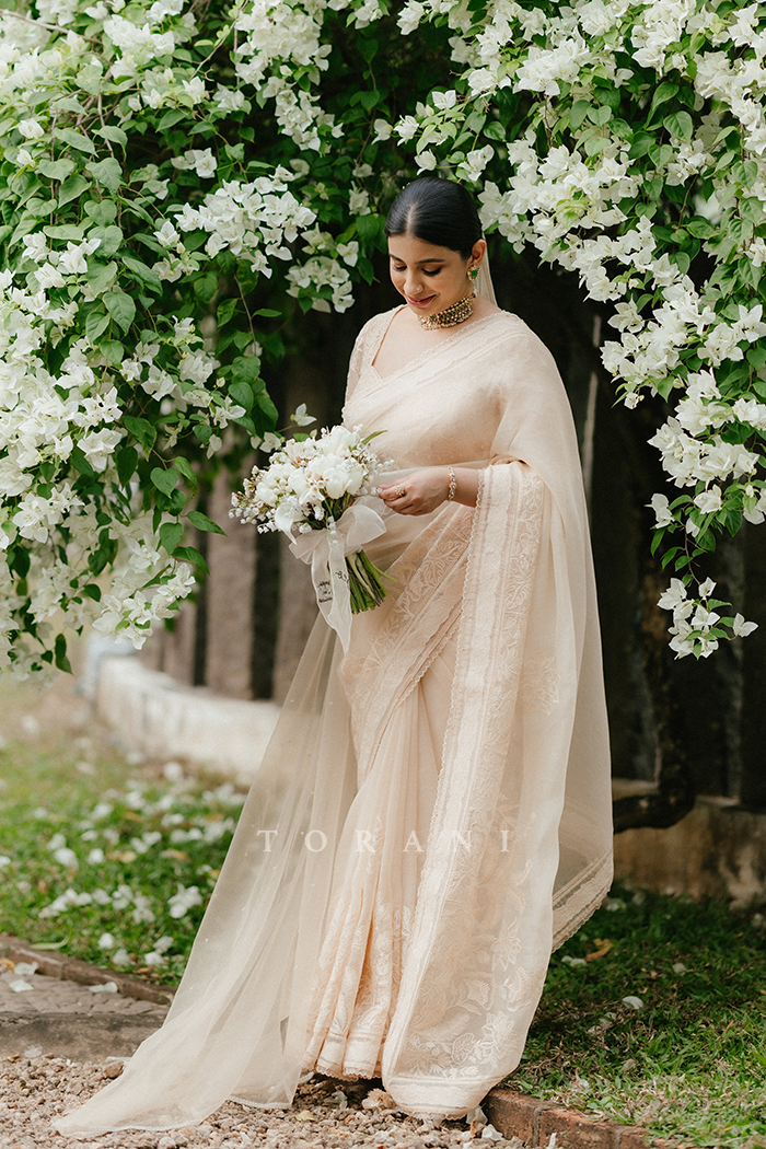 Ammu Jose in our Mradu Dea Saree Set