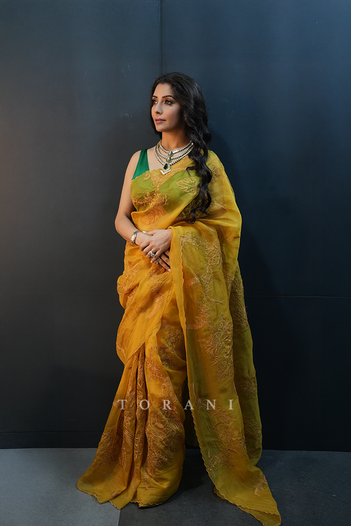 Jai Madaan in our Amaltas Pankhuri Saree