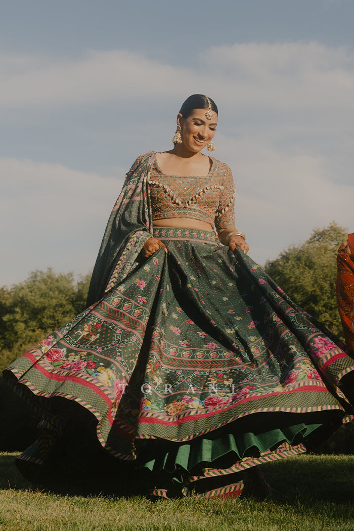 Ramneek Sodhi In Our Custom Sheesham Auroni Gul Saadat Lehenga Set