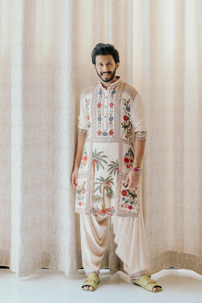 Ruthwik Reddy in our Badami Ashfaq Kurta Set
