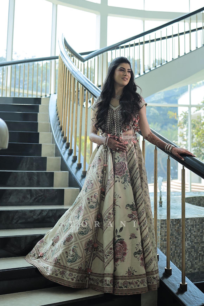 Era in our Custom Kasturi Lehenga Set