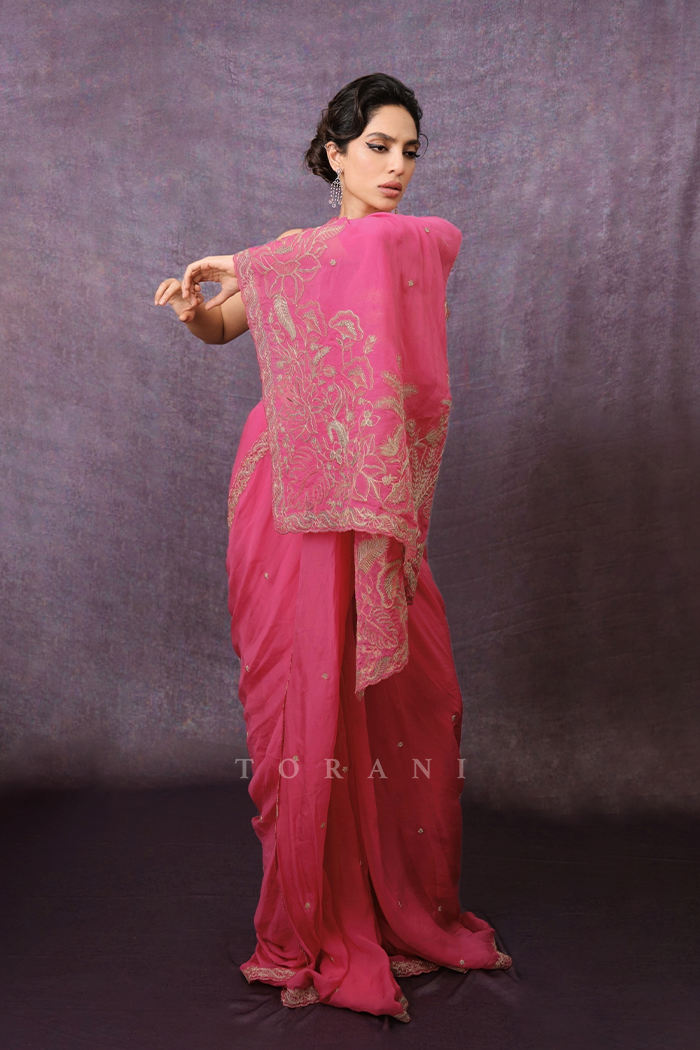 Sobhita Dhulipala in Our Rani Damini Saree Set